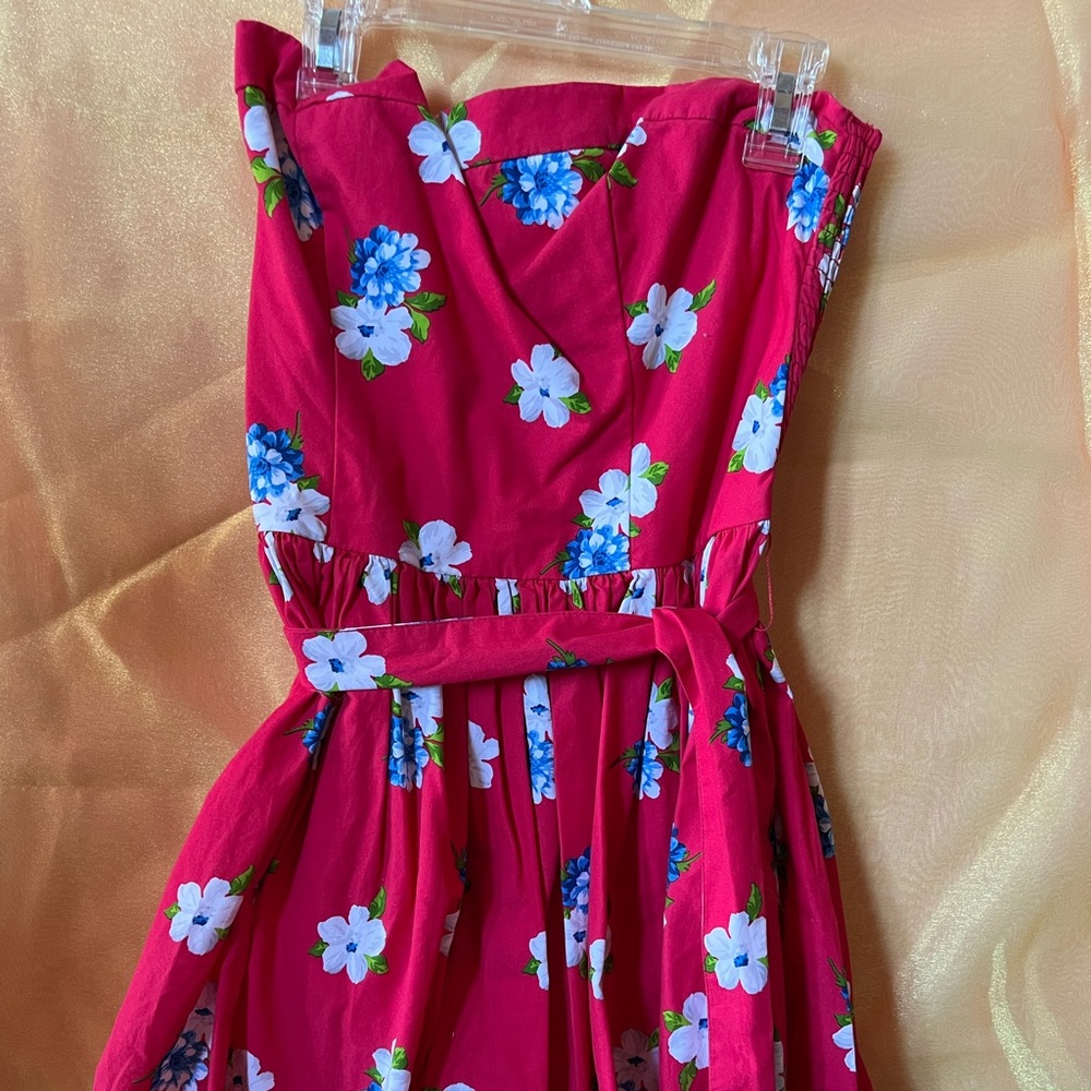 Abercrombie and Fitch Floral Strapless Dress